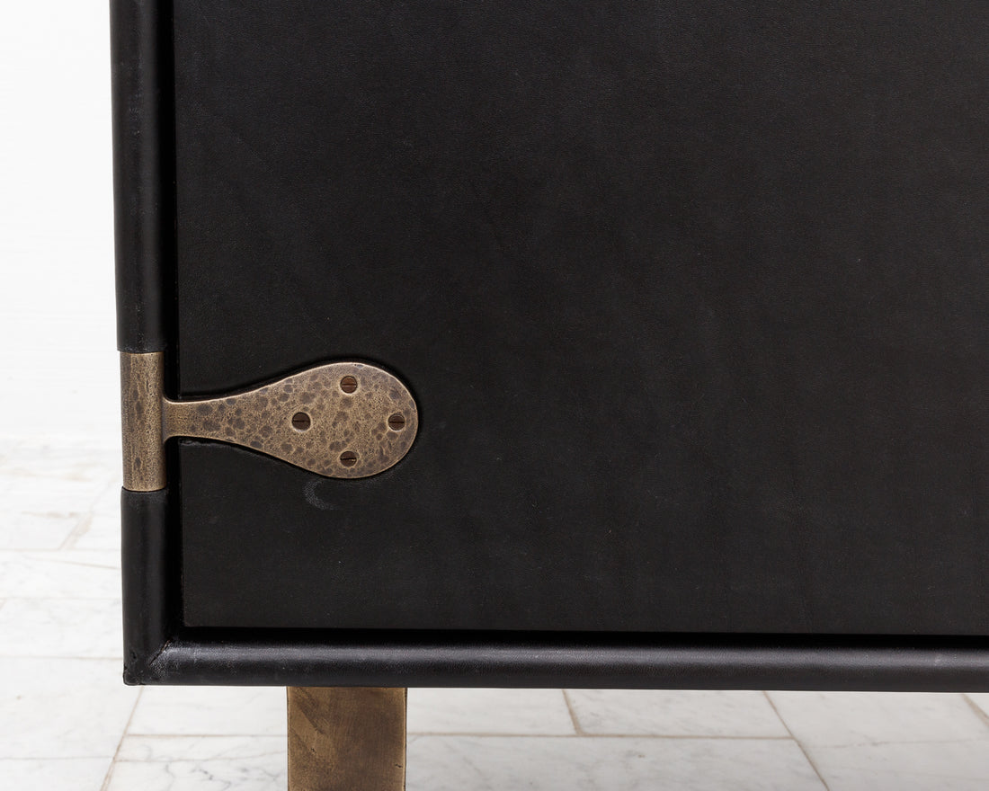 LEATHER CREDENZA