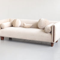 NOBOL SOFA 7' BEIGE VELVET