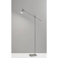 Brushed Steel Minimalist Floor Lamp