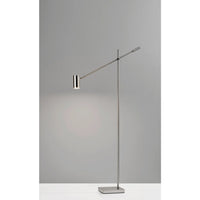Brushed Steel Minimalist Floor Lamp