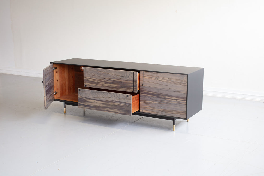 OXIDIZED MAPLE LAKE CREDENZA 78"