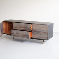 OXIDIZED MAPLE LAKE CREDENZA 78"