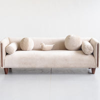 NOBOL SOFA 7' BEIGE VELVET
