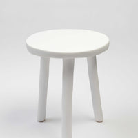 WHITE RESIN SIDE TABLE 18"