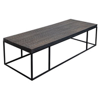 CARVED WOOD COFFEE TABLE