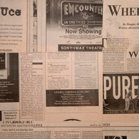Newspaper Scrapbook Collaged Wallcovering - 36" wide. Sold by the yard, available by the panel.