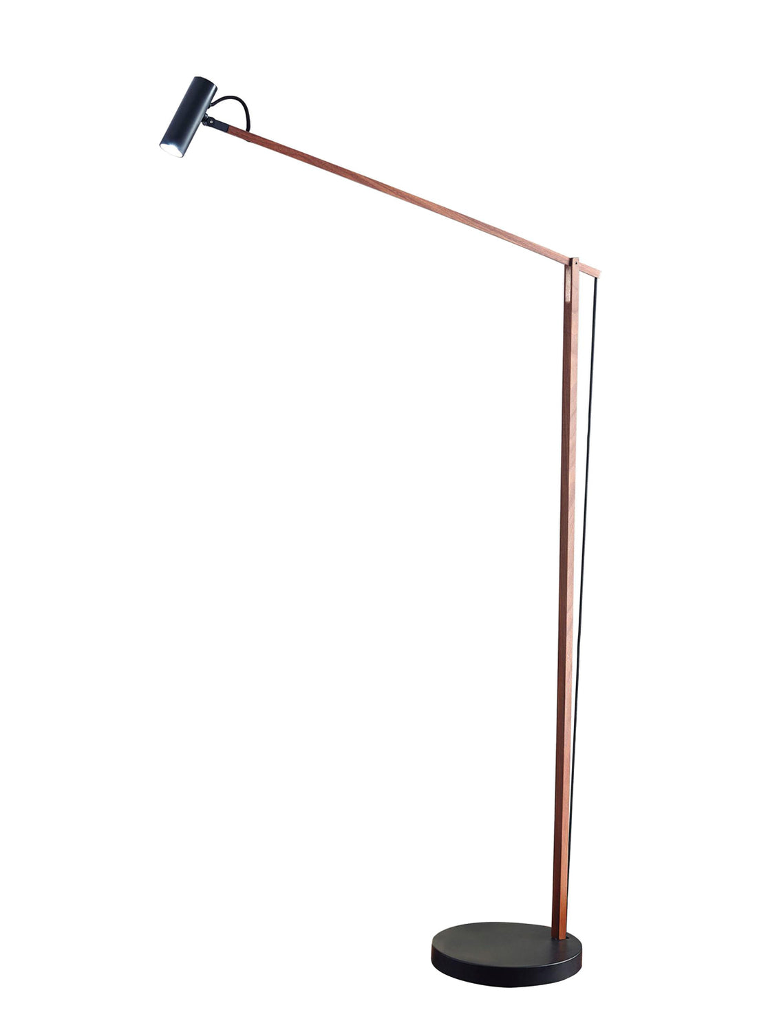 MINIMALIST FLOOR LAMP - BLACK/WALNUT