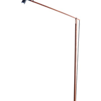 MINIMALIST FLOOR LAMP - BLACK/WALNUT
