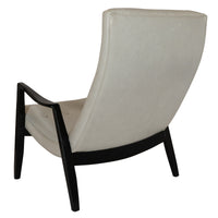 VINTAGE LEATHER SLOPED CHAIR