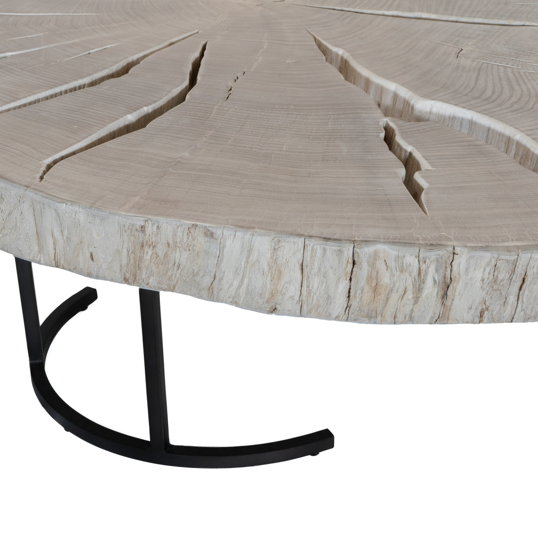 BLEACHED COFFEE TABLE 57" X 53"