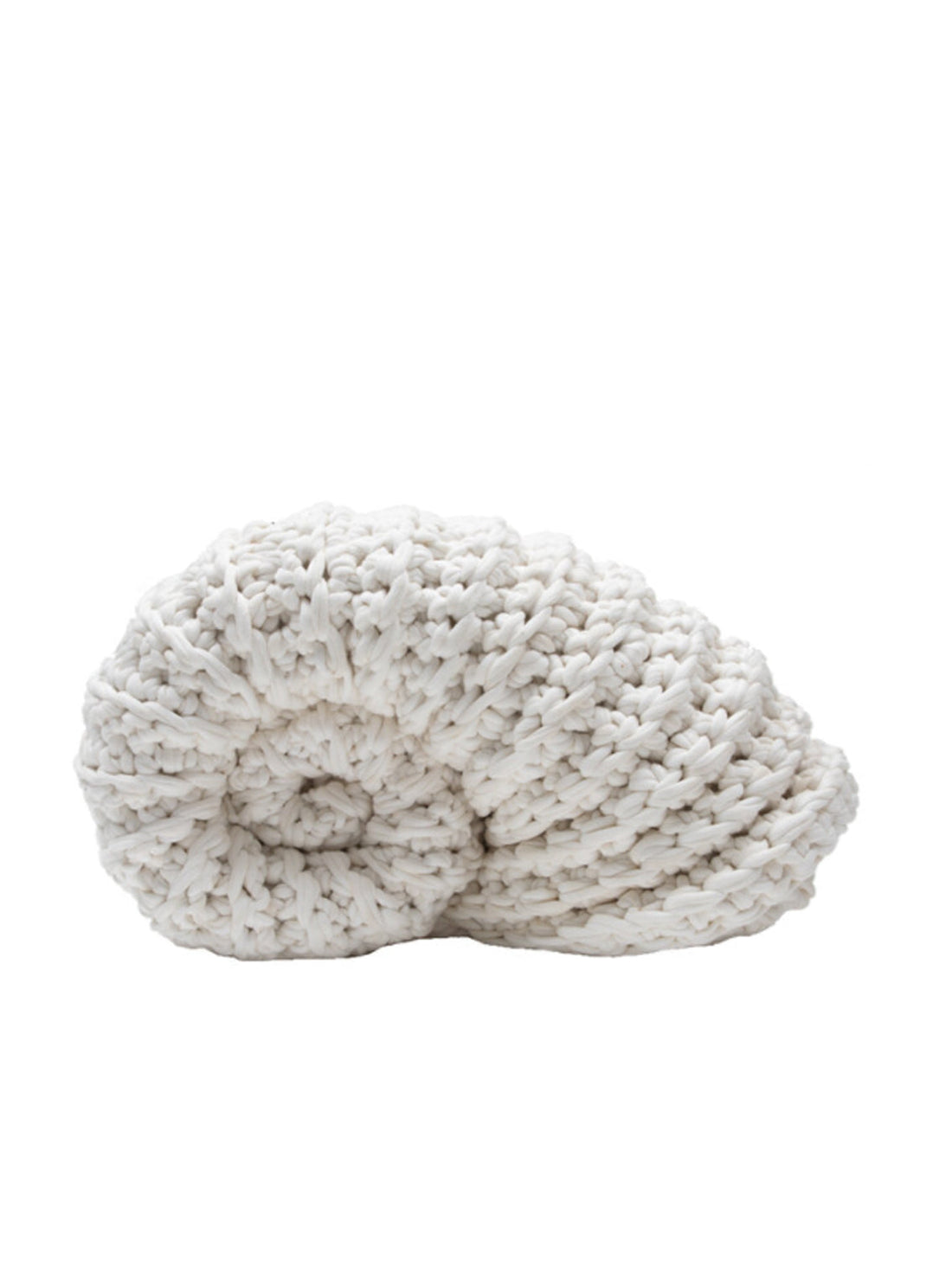 HAND CROCHET SHELL ACCENT PILLOW