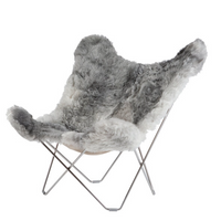 RARE GREY BUTTERFLY CHAIR