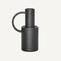 HIGH CANDLE HOLDER IN BLACK