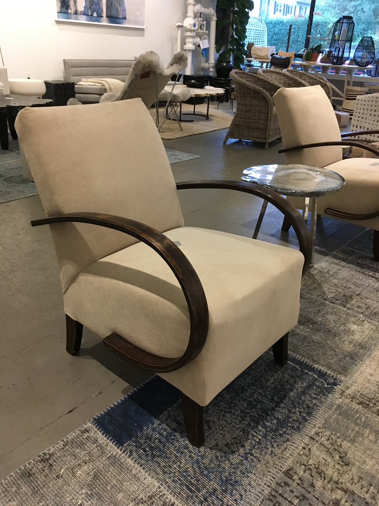 VINTAGE CURVED ARM CHAIR - Main Image