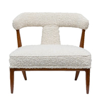 CURVED BACK FRUITWOOD CHAIR