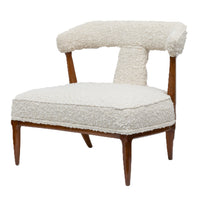 CURVED BACK FRUITWOOD CHAIR