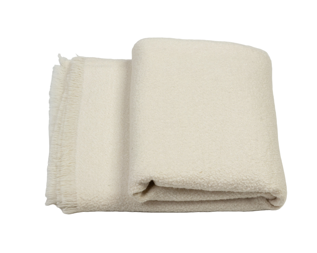 Baby Alpaca and Silk Throw 58" x 70"