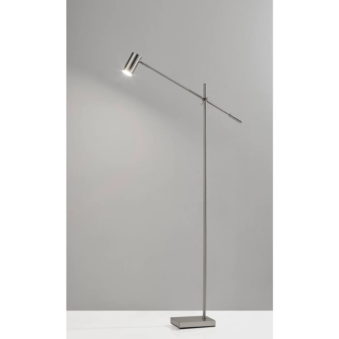 Brushed Steel Minimalist Floor Lamp