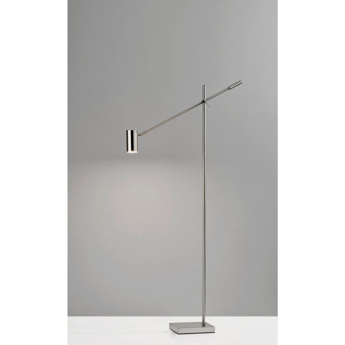 Brushed Steel Minimalist Floor Lamp