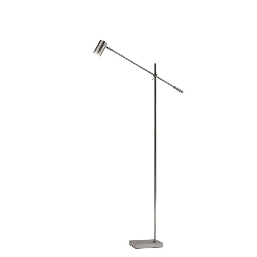 Brushed Steel Minimalist Floor Lamp