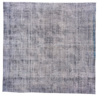 Overdyed Grey Rug 10'9" x 10'9"