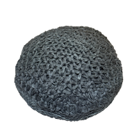 Black Pouf 30"