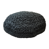 Black Pouf 30"