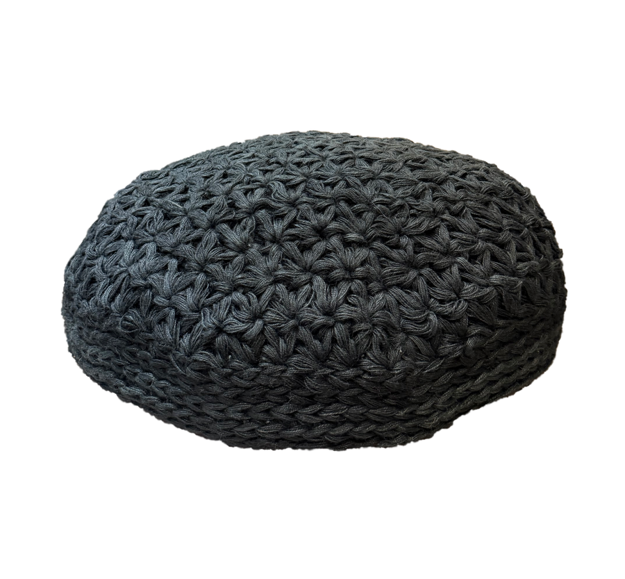 Black Pouf 30"