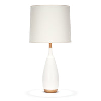 LANCASTER TABLE LAMP IN WHITE QUARTZ