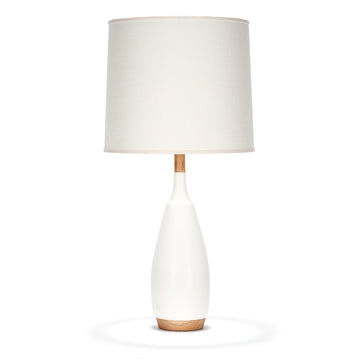 LANCASTER TABLE LAMP IN WHITE QUARTZ