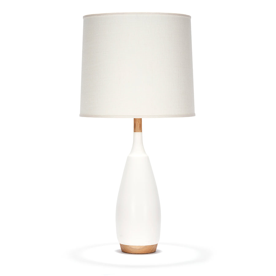 LANCASTER TABLE LAMP IN WHITE QUARTZ