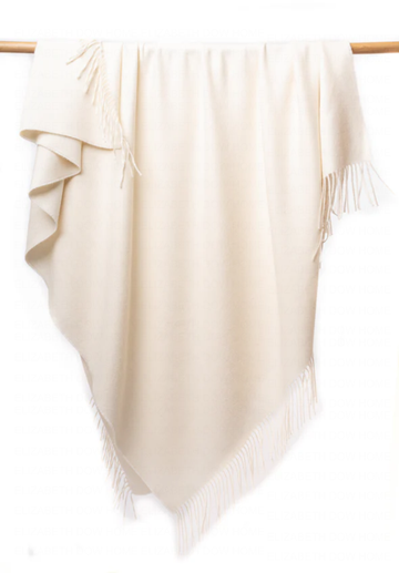 Boucle Alpaca Ivory Throw