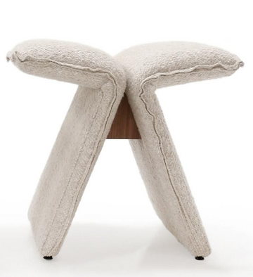 BUTTERFLY 20" UPHOLSTERED STOOL