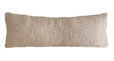 Cotton Ivory Boucle Body Pillow 20" x 54"