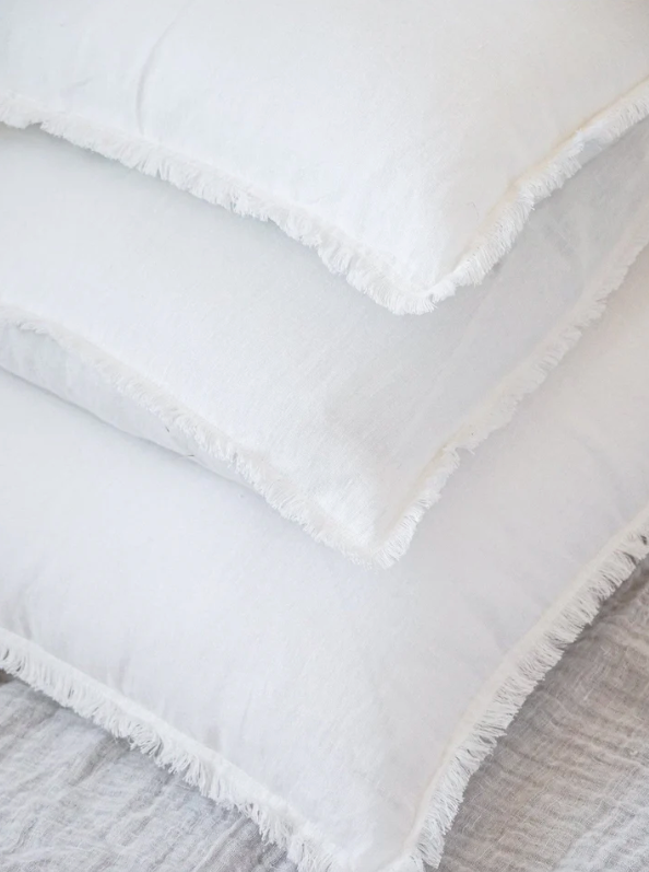 White Linen Body Pillow 20" x 54"