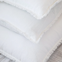 White Linen Body Pillow 20" x 54"