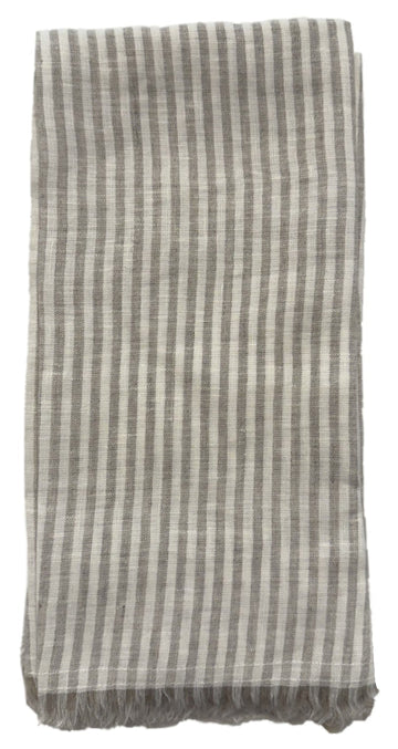 Linen Beige Pinstripe Napkins 21" x 21"