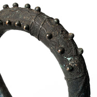 AFRICAN CURRENCY STUDDED RING ON STAND