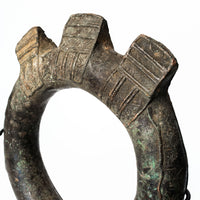AFRICAN CURRENCY RING ON STAND
