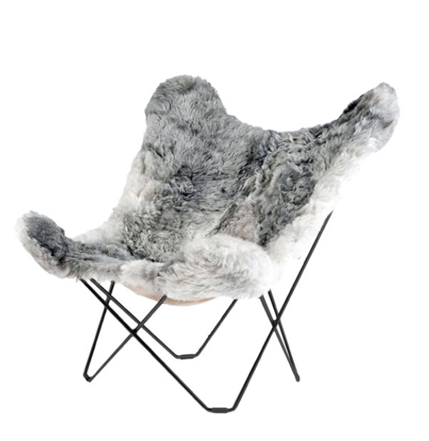 RARE GREY BUTTERFLY CHAIR