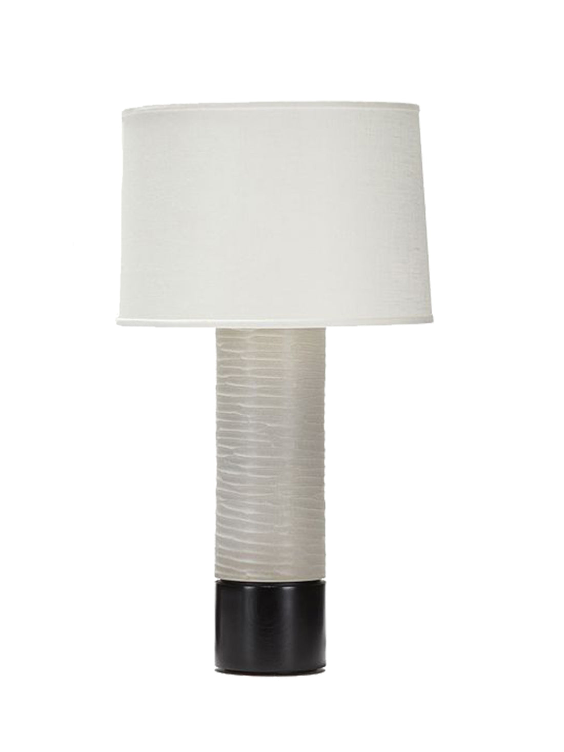 TALL BAXTER TABLE LAMP HAND-CARVED PALE CANYON