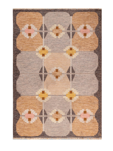 WOVEN WOOL RUG 9'2" X 6'5"