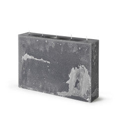 RECTANGLE 5-WICK PILLAR CANDLE - ANTHRACITE