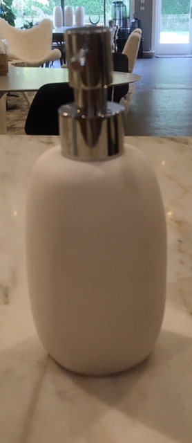 WHITE SOAP PUMP BOTTLE